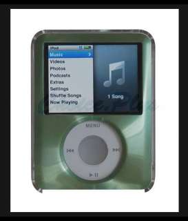 iPod Nano 3rd Generation Green Acrylic Metal Hard Case  