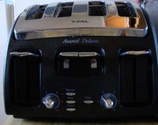 Used T Fal Avante Deluxe Toaster 4 Slice  