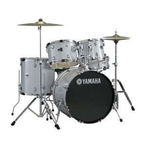  Yamaha Gigmaker 5 Piece Drum Set With Hdwr Silver Musical 
