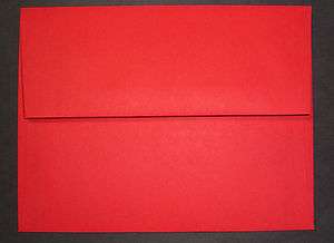   occasions christmas RED invitation envelope 4 3/8 x 5 3/4 70#  