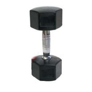 80 lb. SDS Rubber Encased Hex Dumbbell with Contour Handle from TKO 