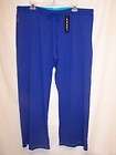 NWT Jockey P2P Womens Gym Activewear SUEDED Sweat Pants Blue XL