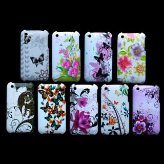 9PCS Fashion Hard Back Case Cover For Iphone 3G 3GS F99  