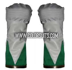 Mighty Morphin Power Rangers Green Ranger Gloves Cuffs   Synthetic 