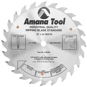  Amana Tool 610240 Ripping Standard 10 Inch x 24 Tooth FT 5 