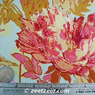 Amy Butler Soul Blossoms TWILIGHT PEONY Saffron Fabric  