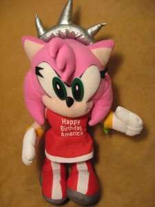   Hedgehog (Happy Bday Statue of Liberty AMY ROSE) 13 PLuSH DOLL  