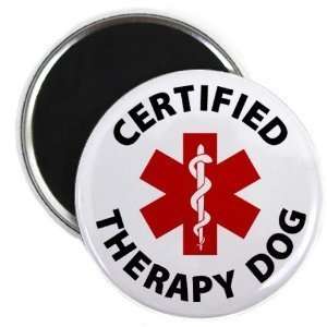   Dog Service Animal Medical Alert 2.25 Fridge Magnet