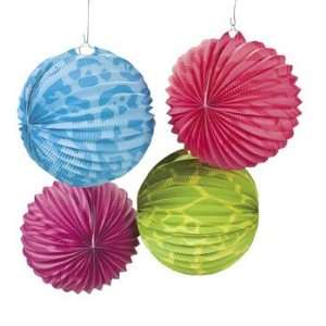  Neon Animal Print Party Lanterns   Party Decorations & Party 