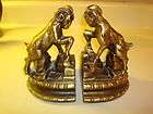 Vintage brass Ram bookends