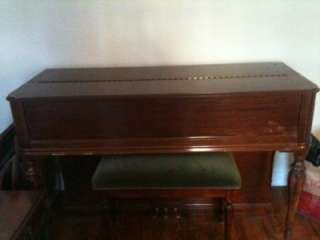 Art Deco CHICKERING Upright Piano With Bench Antique 1930s LOCATED IN 