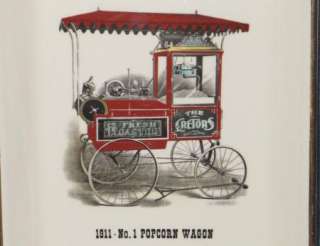 Vtg Cretors Popcorn Machine Tray Wall Hanging Advertising Wagon 1911 
