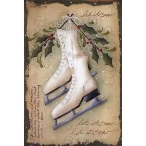  Vintage Ice Skates   Poster by Jill Ankrom (12x18)