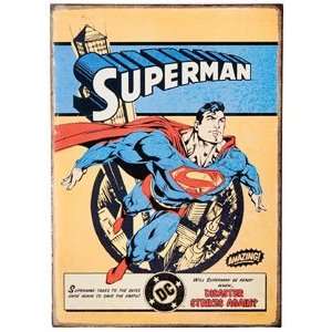  Superman Vintage Comic Metal Sign Toys & Games