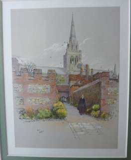 Here is a very evocative vintage print of Chichester Cathedral.