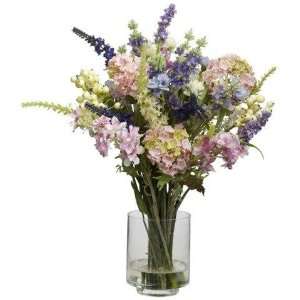    Lavender and Hydrangea Silk Flower Arrangement Electronics