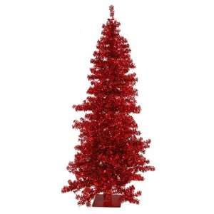   Red Wide Cut 108 Artificial Christmas Tree in Red
