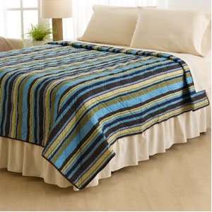  Ashley Cooper Campus Stripe Quilt in King Size