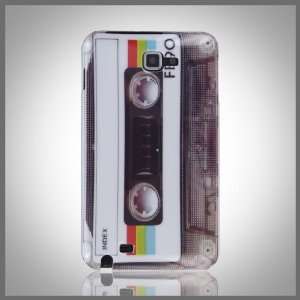White Audio Cassette Tape Retro Images hard case cover for Samsung 
