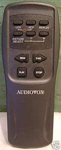 Audiovox Car LCD VCP TV Remote LCM5600 New Original  