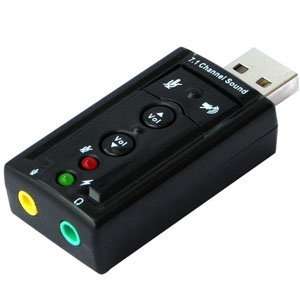  US01 7.1 Channel USB External Sound Card Audio Adapter / USB Sound 