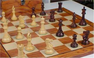 British Staunton Rosewood Chess 4 Set Package w/ Box  