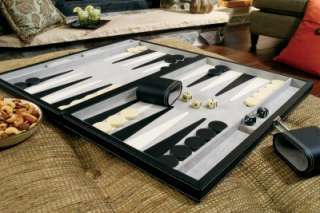 Mainstreet Classics 18 Inch Backgammon Set Leatherette Storage Case 