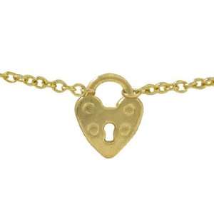 Belly Chain 14k Gold Plated Adjustable with Lock Heart   BC70