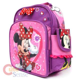 Disney Miini Mouse Kids Backpack School Bag Pink Bow 2