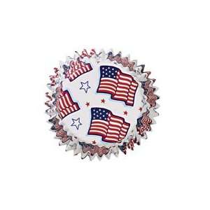  American Flag Cupcake Baking Cups  Made in USA 