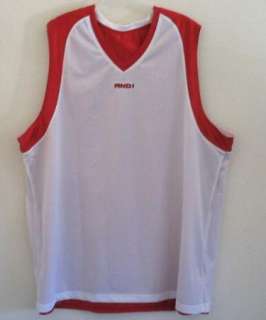 NEW NWT 3XL Reversible AND 1 basketball jersey Red Wht  