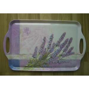 FLEUR DE MELAMINE LARGER TRAY  