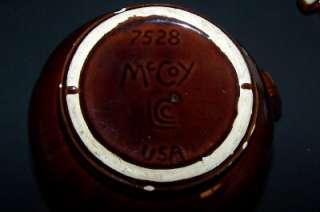 Vintage Brown MCCOY Bean Pot/Pitcher 9189/7528  