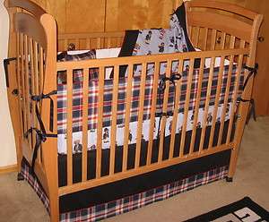 ABC Crib Bedding Set Created with Ralph Lauren Polo Teddy & Madras 