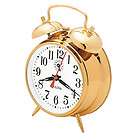 Bulova B8124 Bellman Brass Finish Alarm Bedside Clock