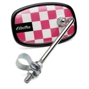 Electra Checkerboard Bicycle Mirror (Pink) NEW  