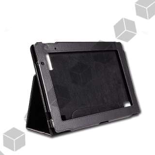 Black Leather Flip Case Cover Stand Book