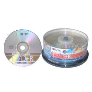 25 Philips Logo Blank DVD+R DVDR Dual Double Layer DL Disc Media 8.5GB 
