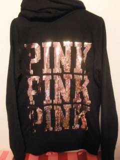 Victorias Secret PINK BLING Sweatshirt Hoodie NWT  