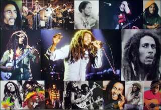 Bob Marley Music Reggae Dead Rock Collage Poster  