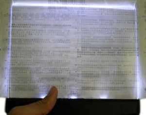 LED Light wedge Panel Book Reading Lamp Paperback Night  