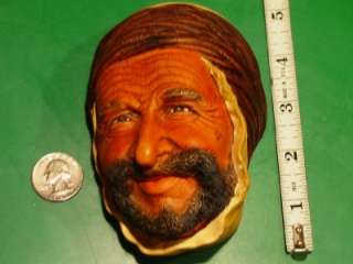 VINTAGE BOSSONS ENGLAND DECORATIVE 3D HEAD   MADE TO HANG ON WALL 