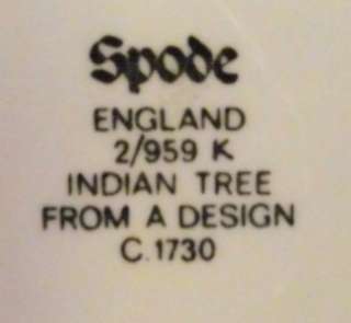 GREAT SIDE PLATE FROM SPODES INDIAN TREE SERIES. IT MEASURES 20CM 