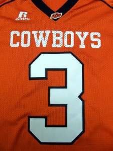   Athletic Brandon Weeden Oklahoma State Cowboys #3 football jersey