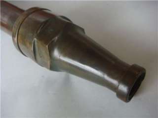 Antique Aust .Fireman Brass & Copper Hose Nozzle Stamped M.S.B1920 