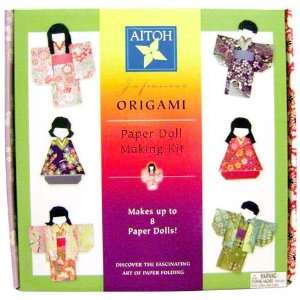  Japanese Origami Paper Doll Making Kit  Make 8 Dolls