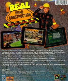 Real Road Construction PC CD kids learn about heavy duty trucks 