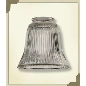   Decorative 2.25 Bell Light Kit, Clear Ribbed Glass