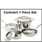  Chefs Classic Stainless 7 Piece Cookware Set Mirror Polish Oven Safe