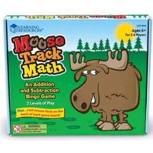    12 Pack LEARNING RESOURCES MOOSE TRACK MATH BINGO 